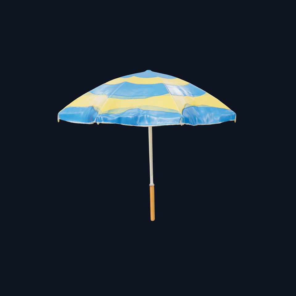 Striped Umbrella model pack