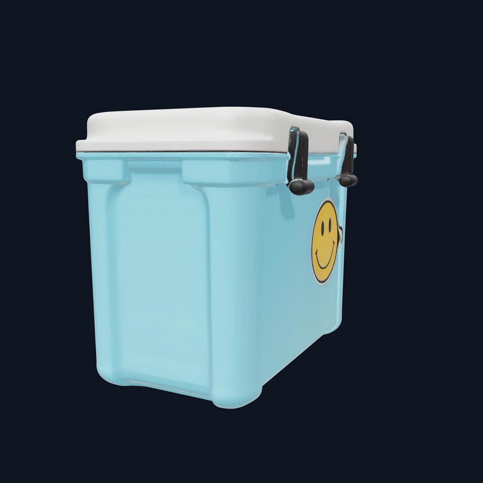 Blue Cooler Box model pack