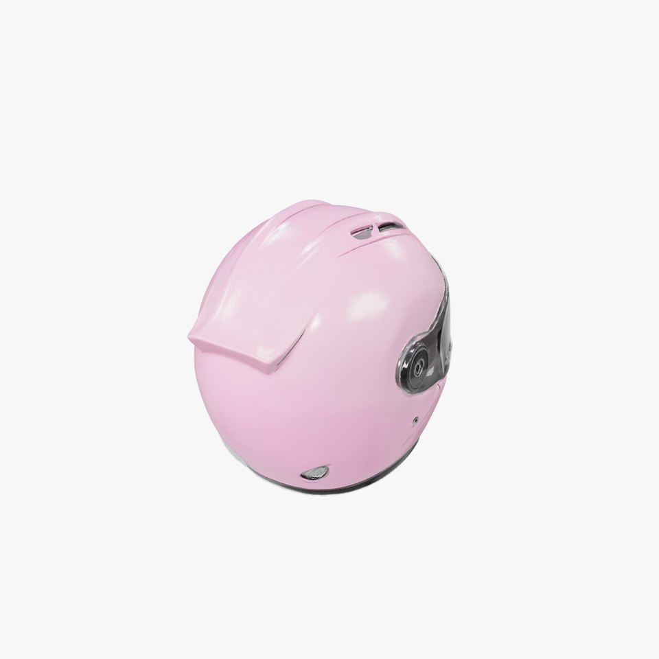 Pink Motorcycle Helmet model pack