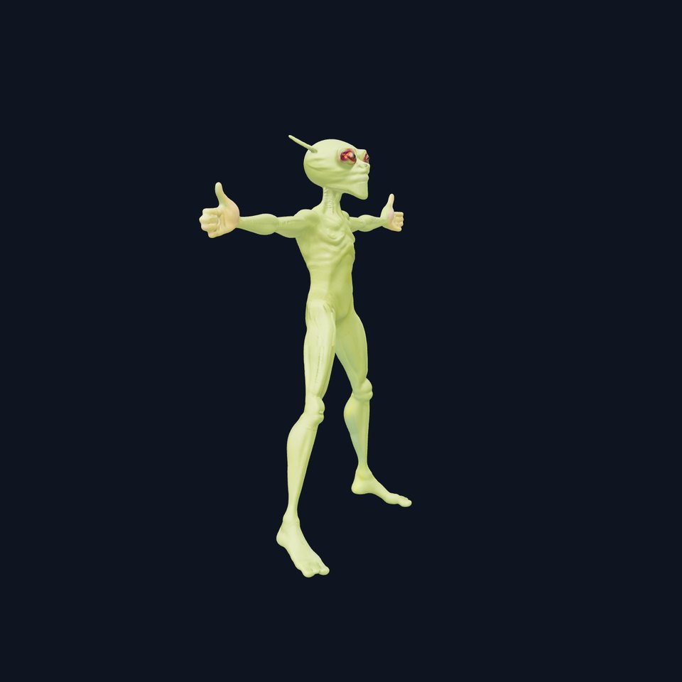 Green Alien Character model pack