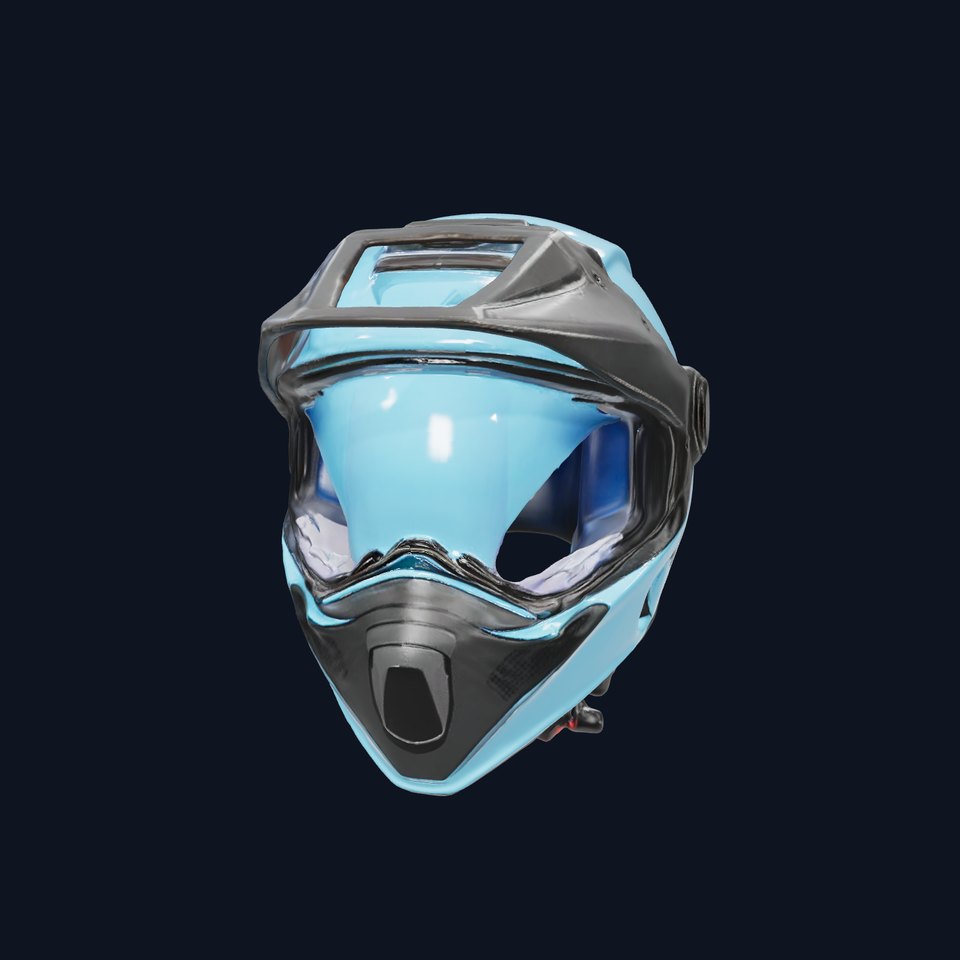 Azure Racing Helmet model pack