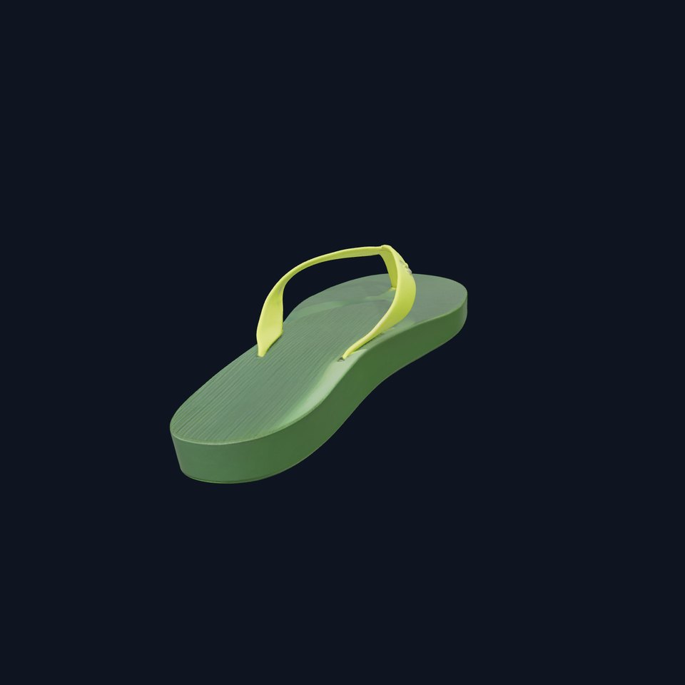 Lime Green Sandal model pack