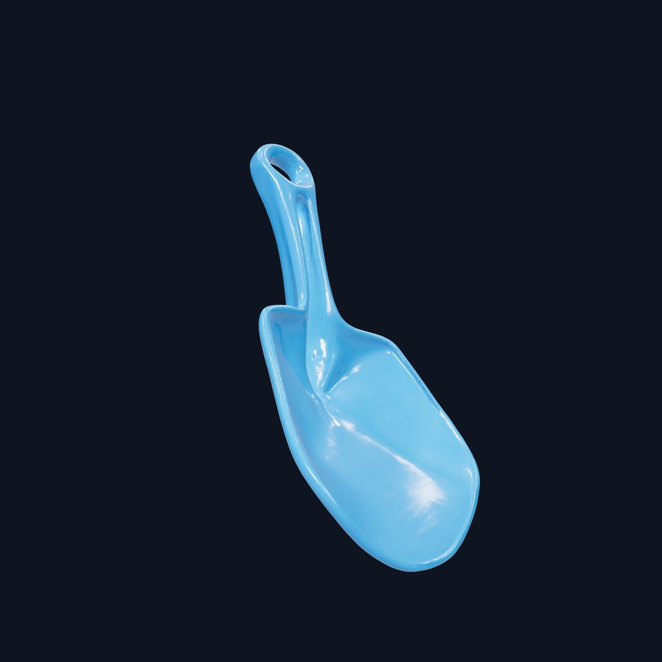 Blue Plastic Shovel model pack