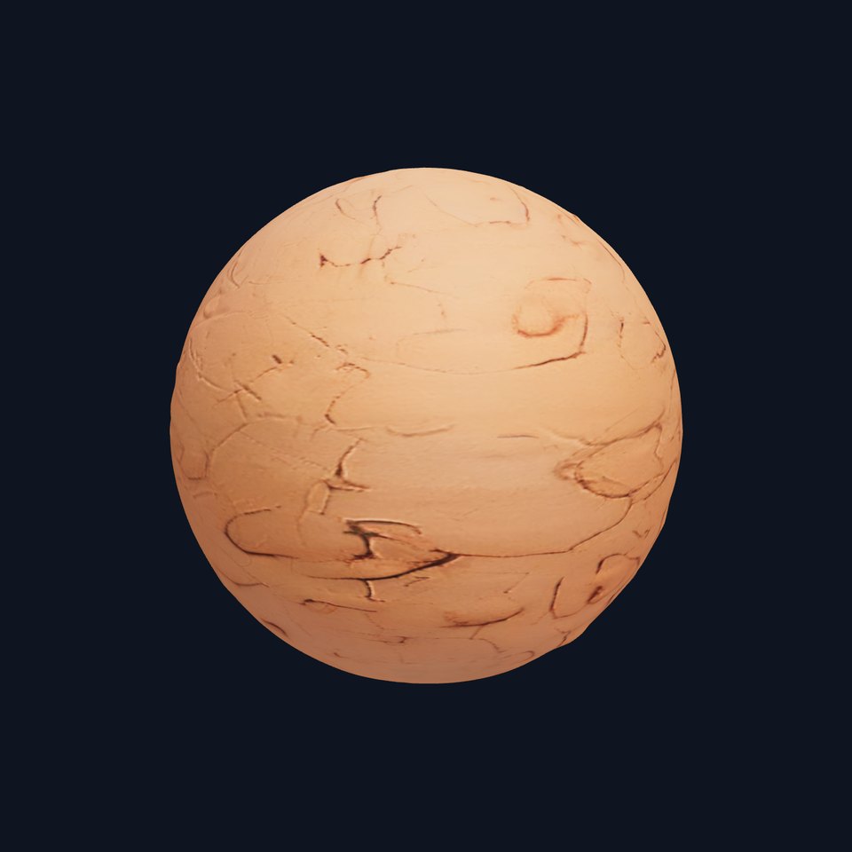 HQ PBR Textures Set Terracotta Cracked Surface