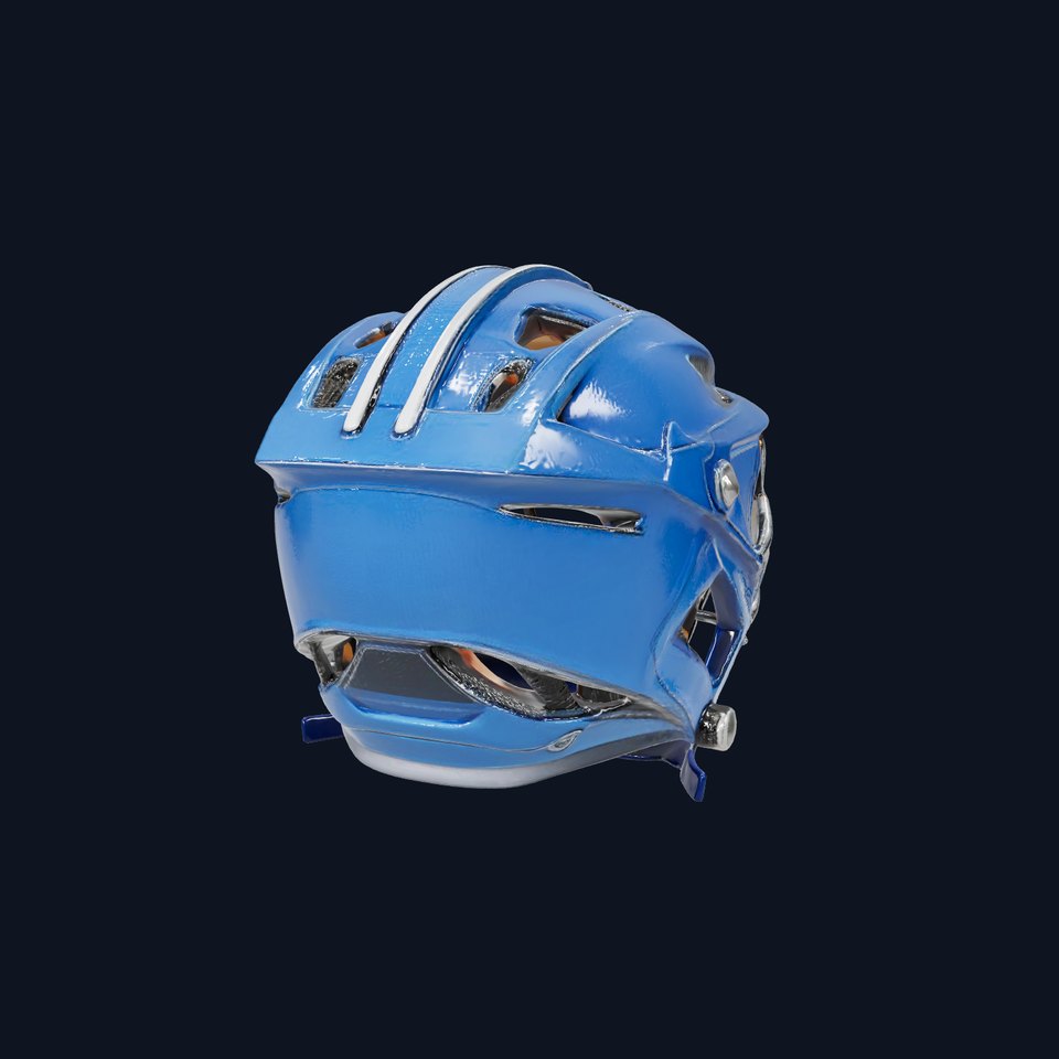 Blue Athletic Helmet model pack