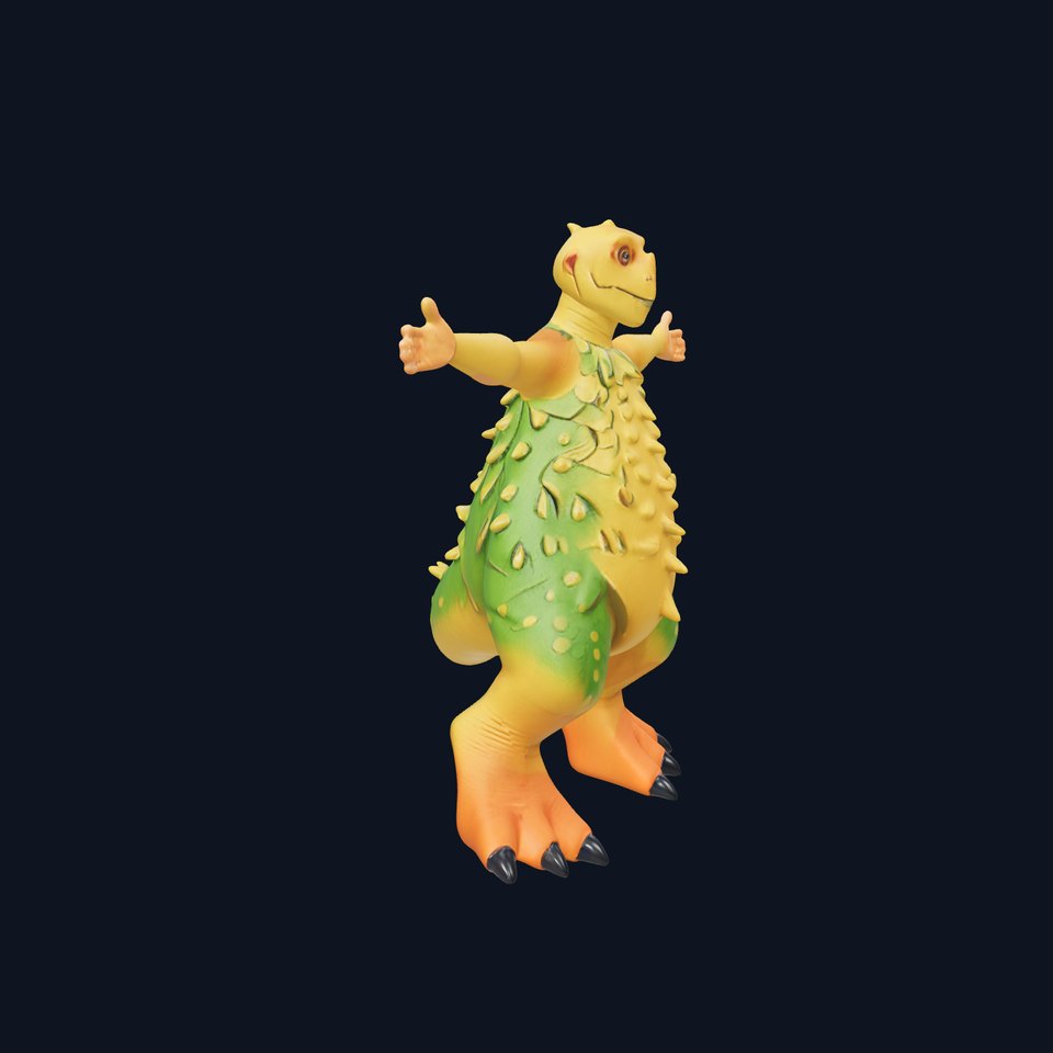 Colorful Dinosaur Character model pack