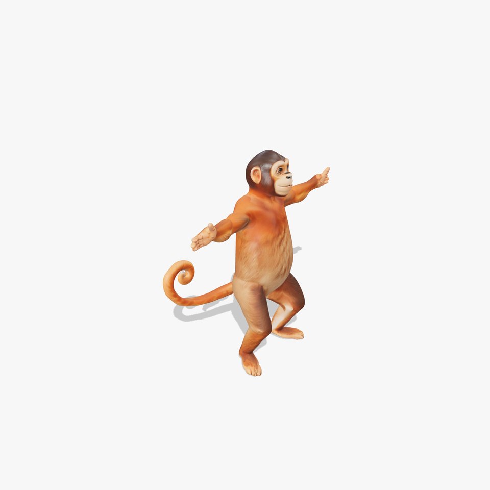 Animated Monkey Character model pack