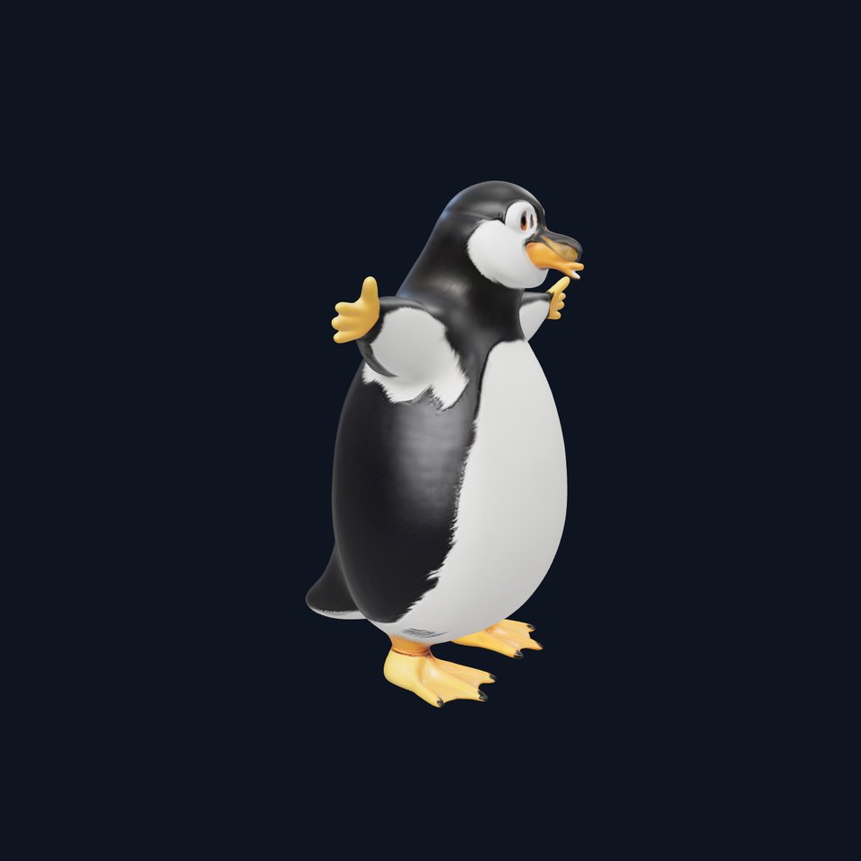 Animated Penguin Character model pack