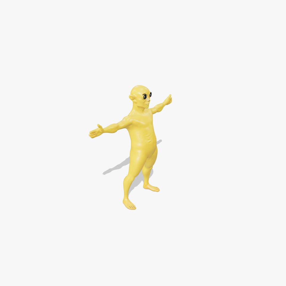 Yellow Alien model pack