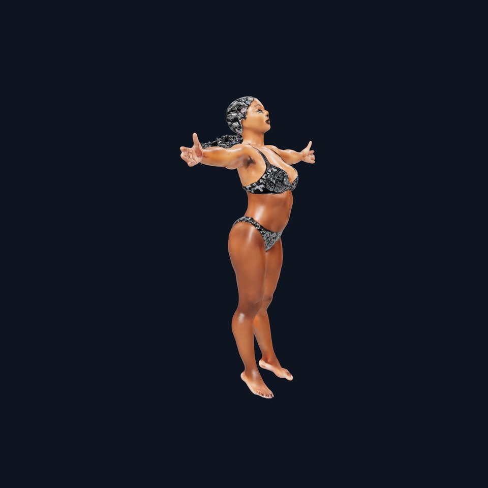 Patterned Swimwear Female model pack