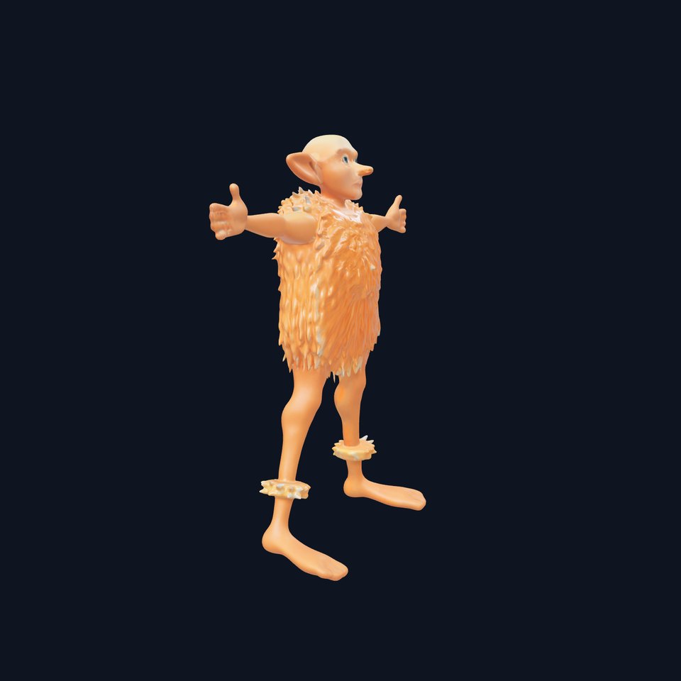 Orange Furry Character model pack