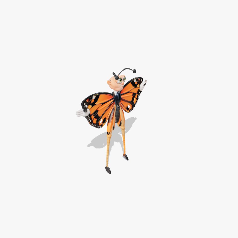 Butterfly Cartoon Character model pack