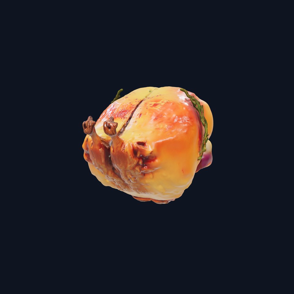 Golden Roast Chicken model pack