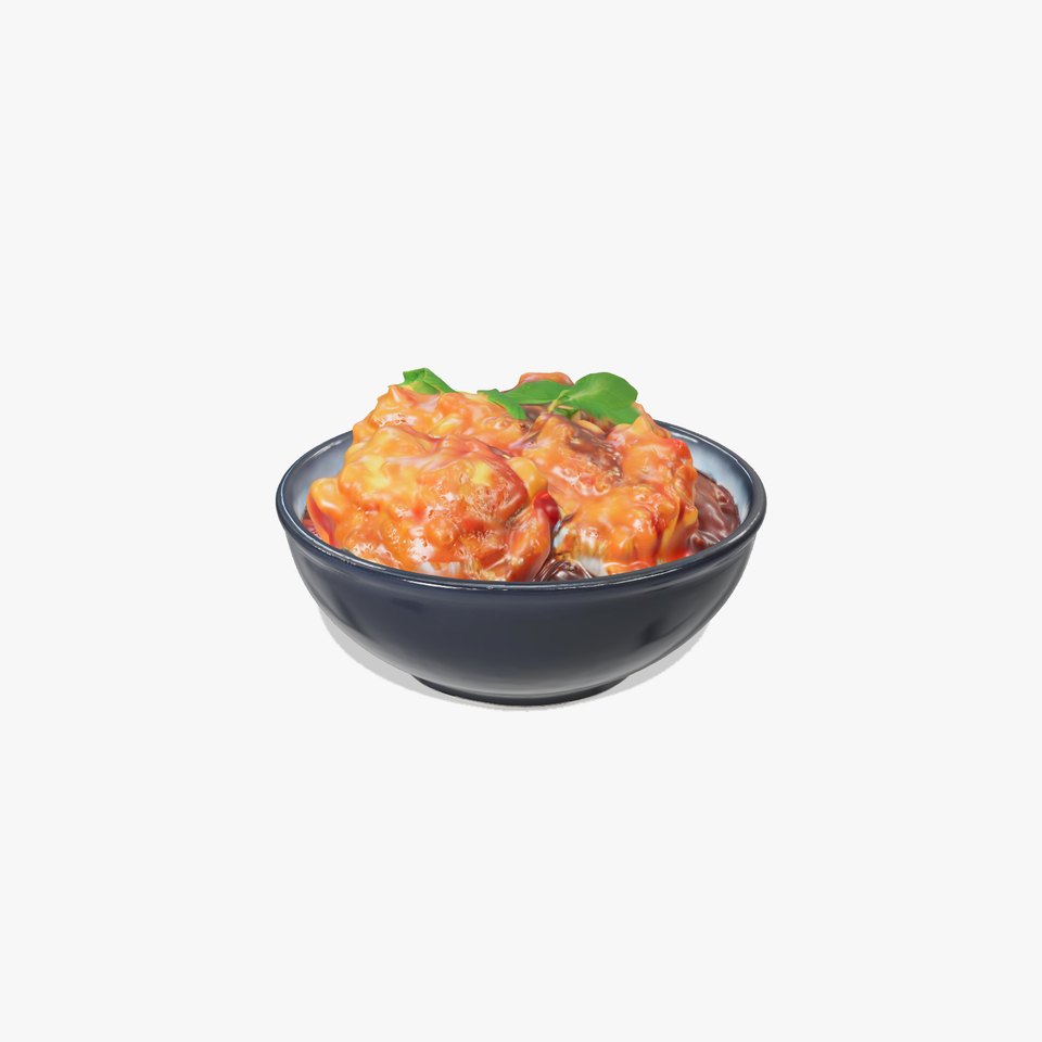 Spicy Chicken Bowl model pack