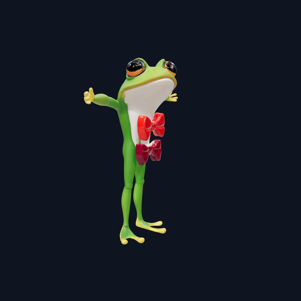 Stylish Frog Character model pack