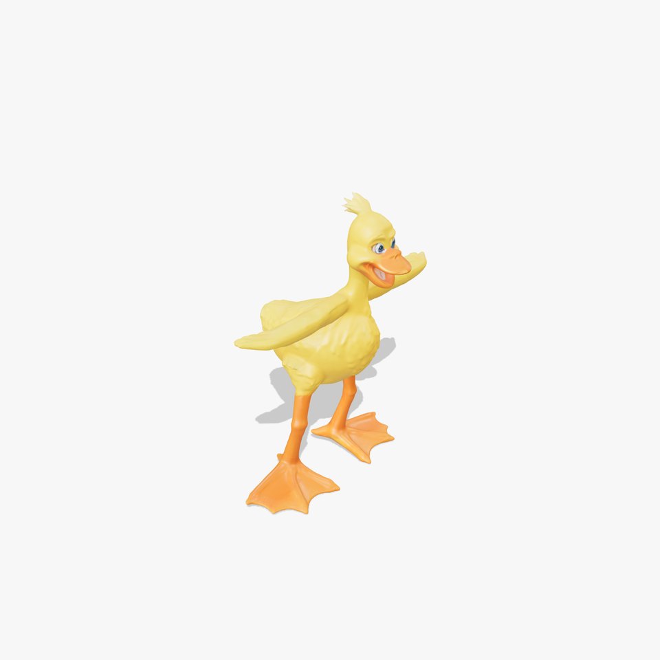 Vibrant Yellow Duckling model pack