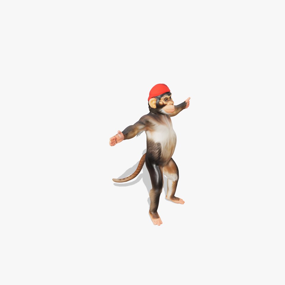 Festive Monkey Character model pack