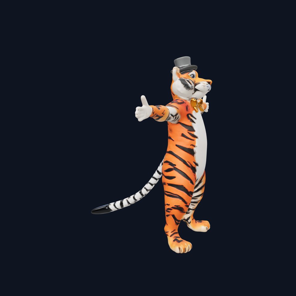 Dapper Tiger Character model pack