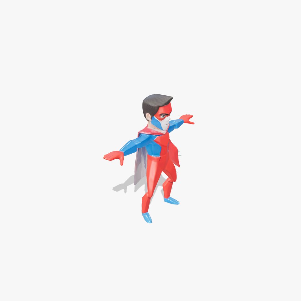 Colorful Superhero Character model pack