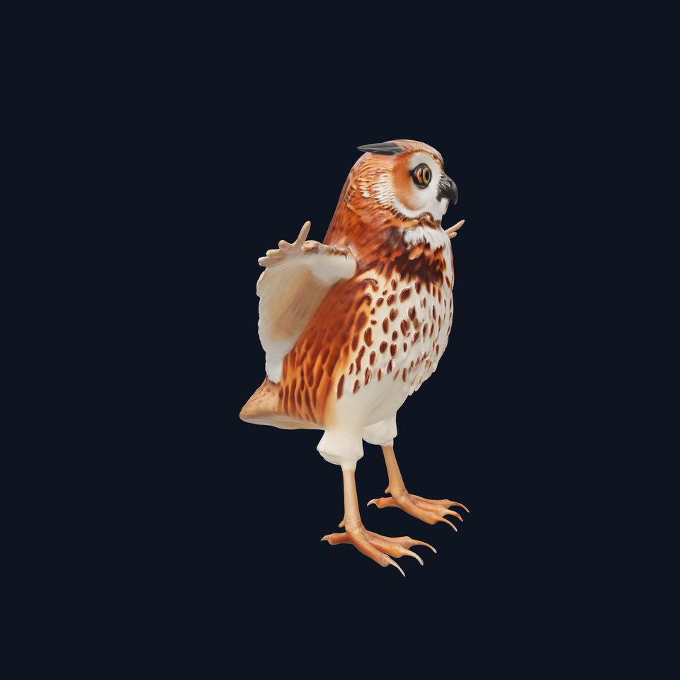 Spotted Owl Animation model pack