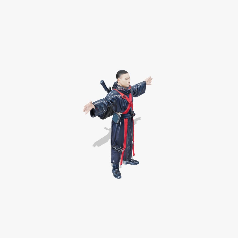 Warrior Monk Outfit model pack