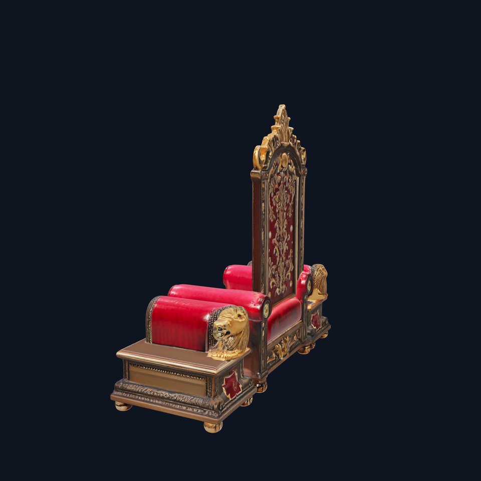 Royal Red Throne model pack