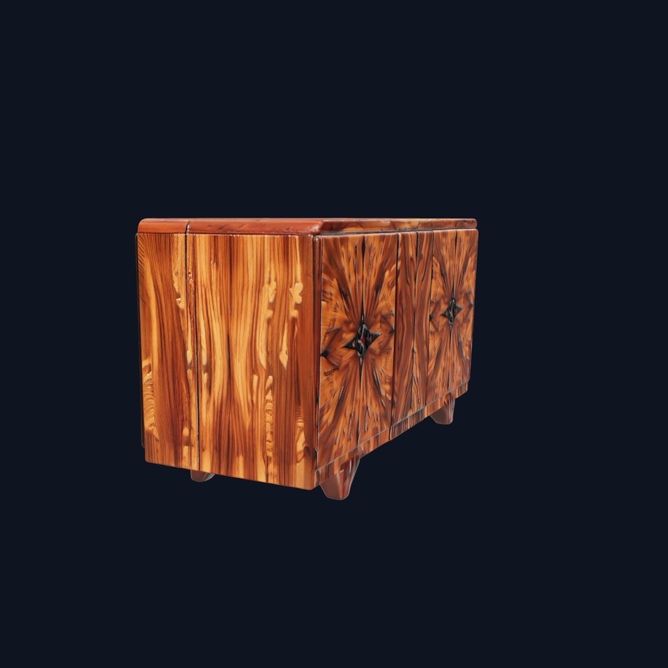 Elegant Wood Cabinet model pack