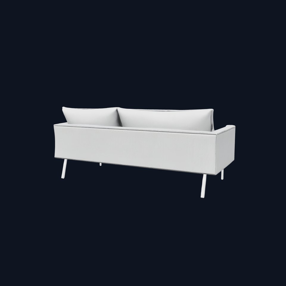 Modern Gray Sofa model pack
