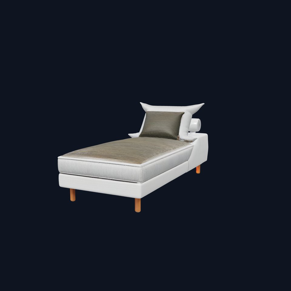 Modern Gray Daybed model pack