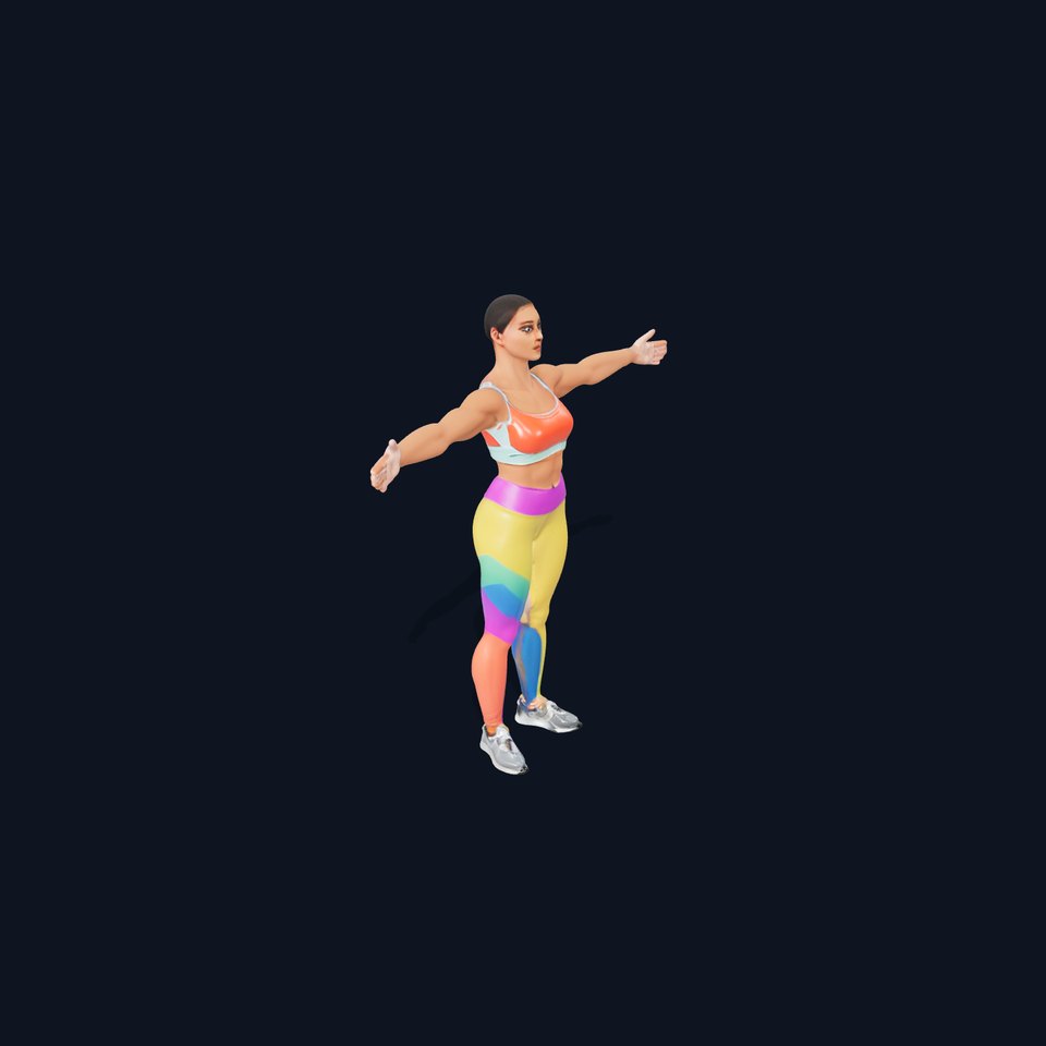 Vibrant Fitness Attire model pack