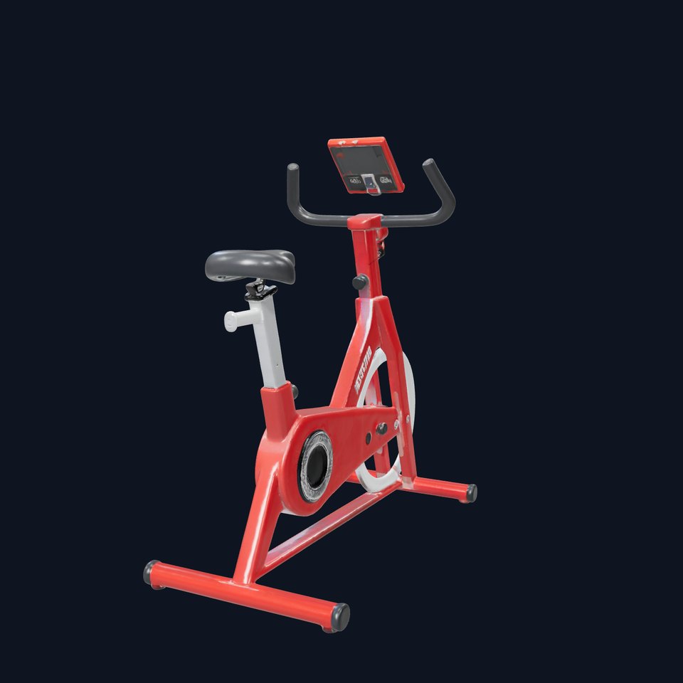Red Fitness Bike model pack