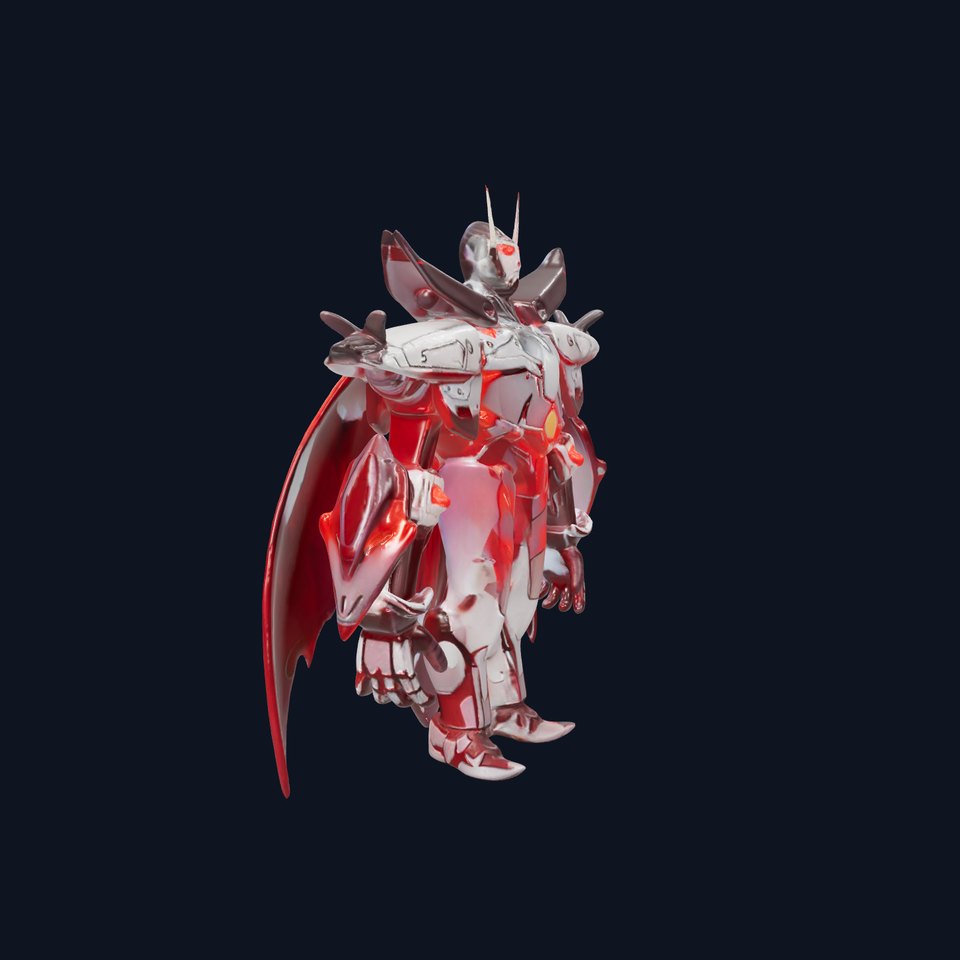 Crimson Mech Warrior model pack