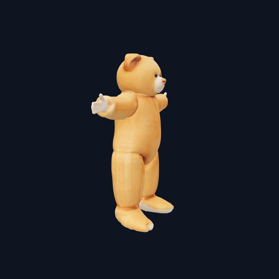 Golden Plush Teddy model pack