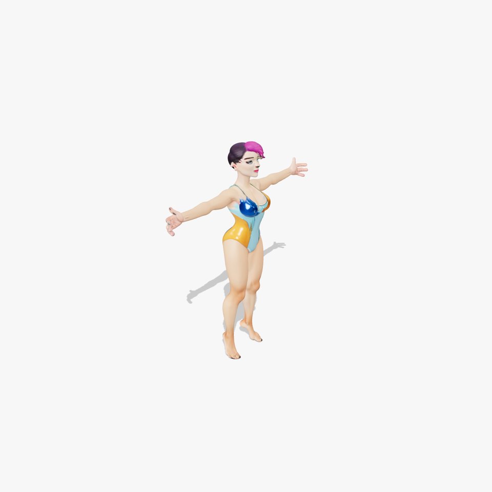 Vibrant Swimsuit Character model pack