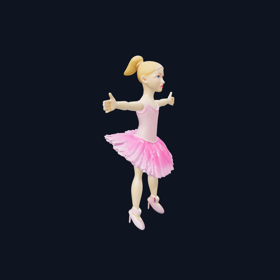 Graceful Ballerina model pack