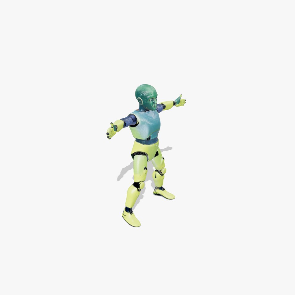 Neon Green Robot model pack