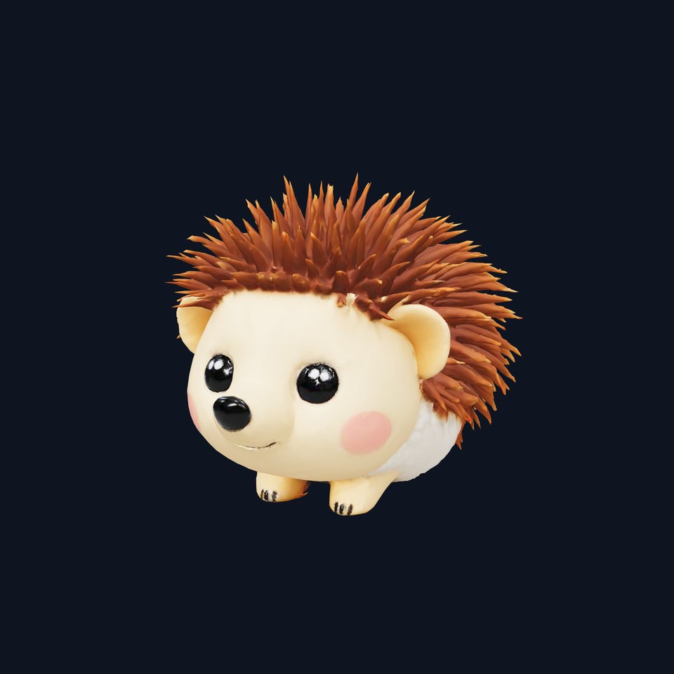 Cute Hedgehog Character model pack