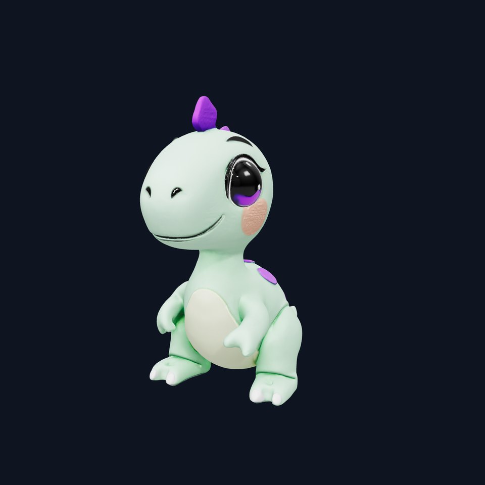 Charming Dino Toy model pack