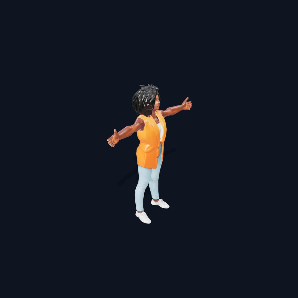 Vibrant Orange Jacket model pack