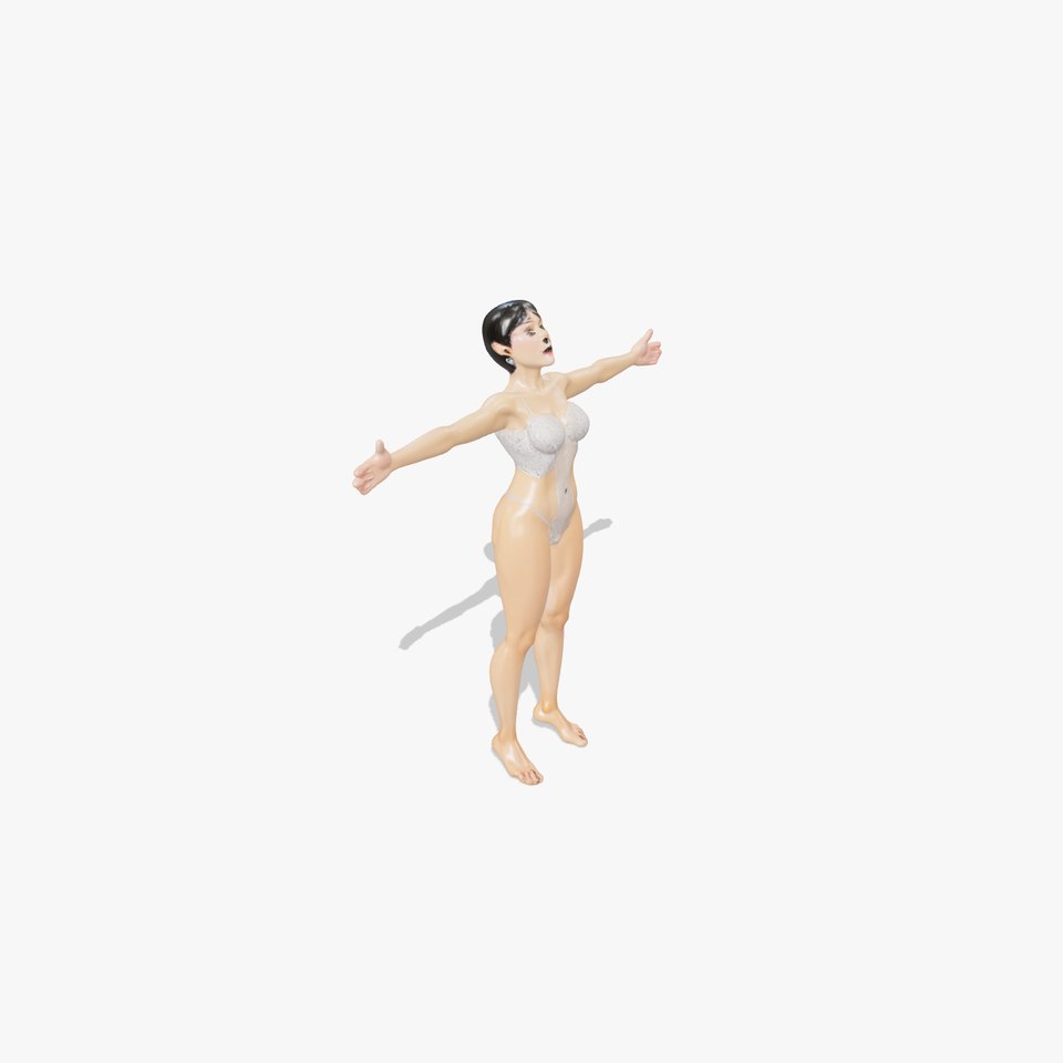 Detailed Female Character model pack