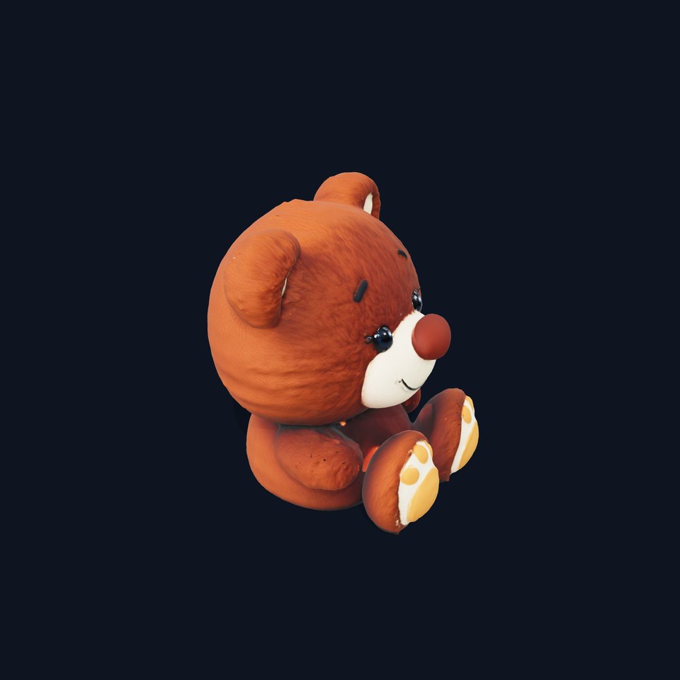 Cuddly Brown Bear model pack