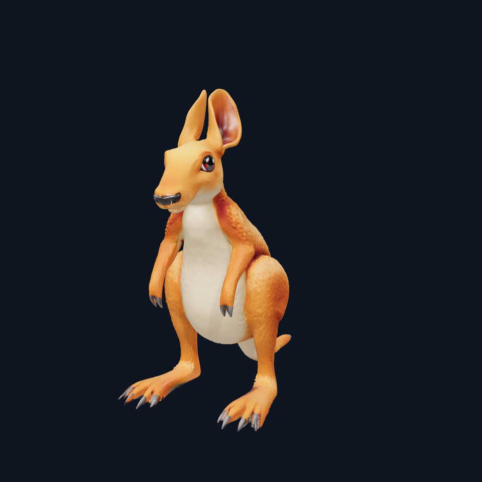 Charming Kangaroo model pack