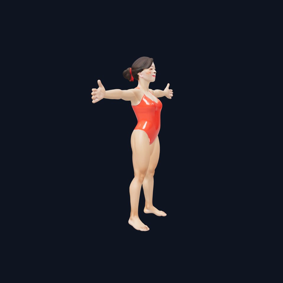Dynamic Swimsuit Female model pack