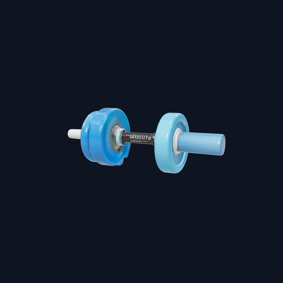 Blue Fitness Dumbbell model pack