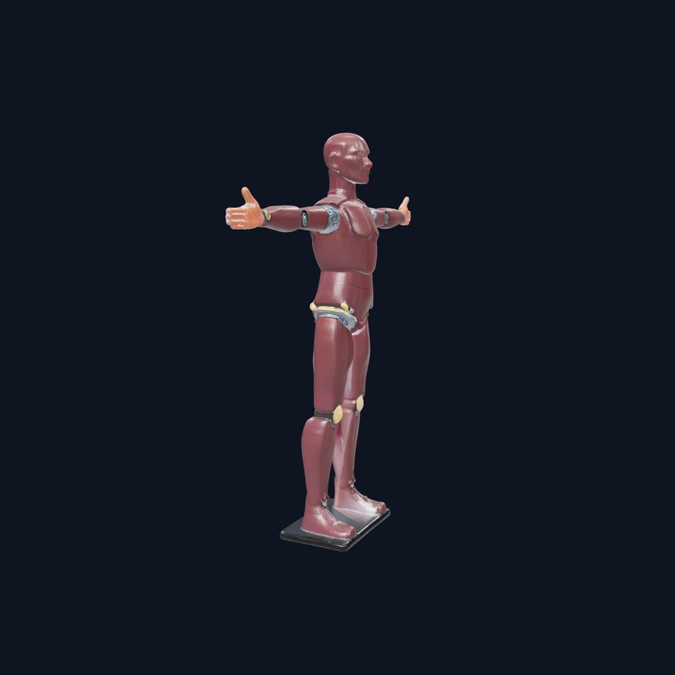 Burgundy Crash Test Dummy model pack