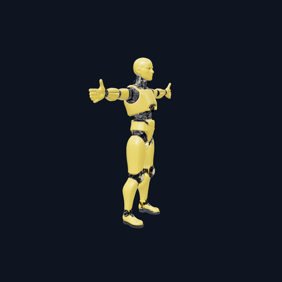 Yellow Robot Android model pack