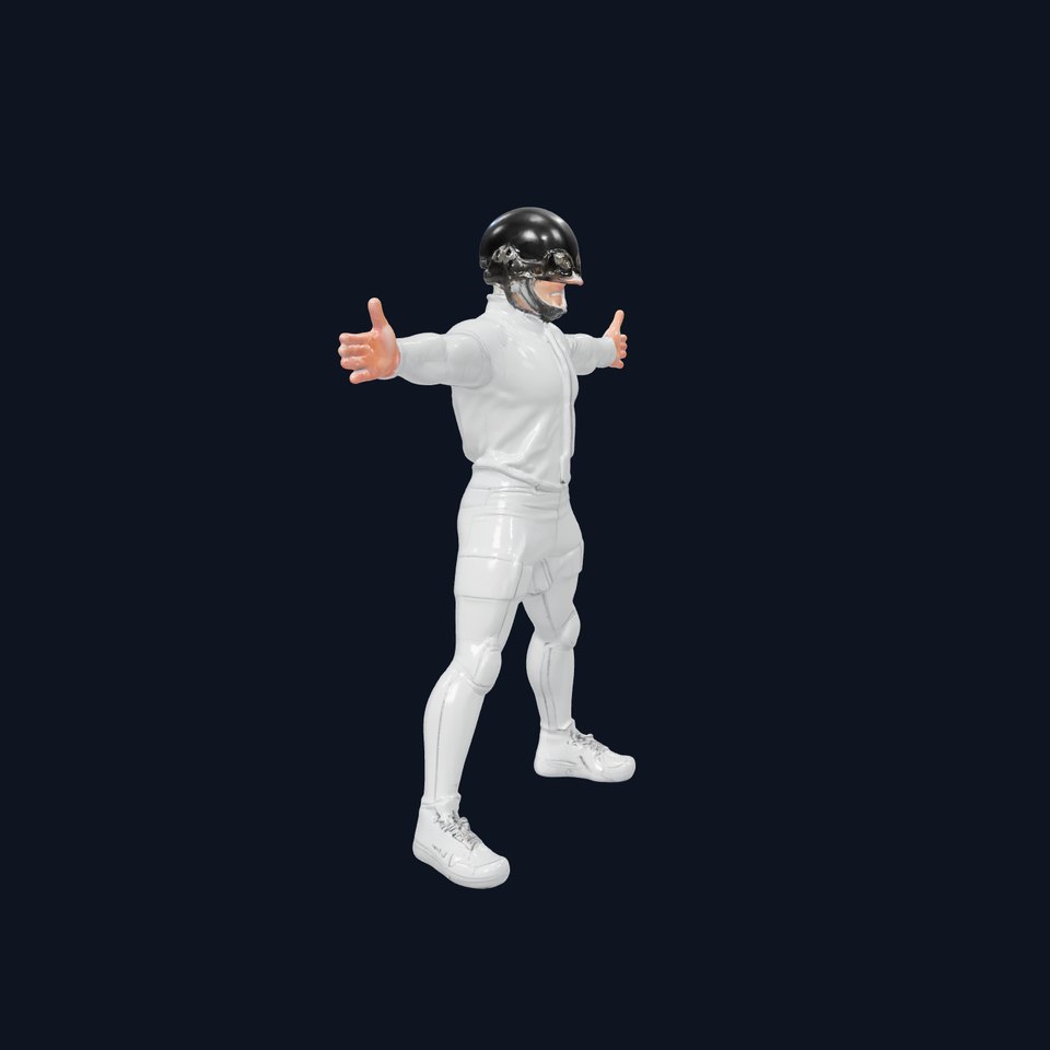 Futuristic White Suit model pack