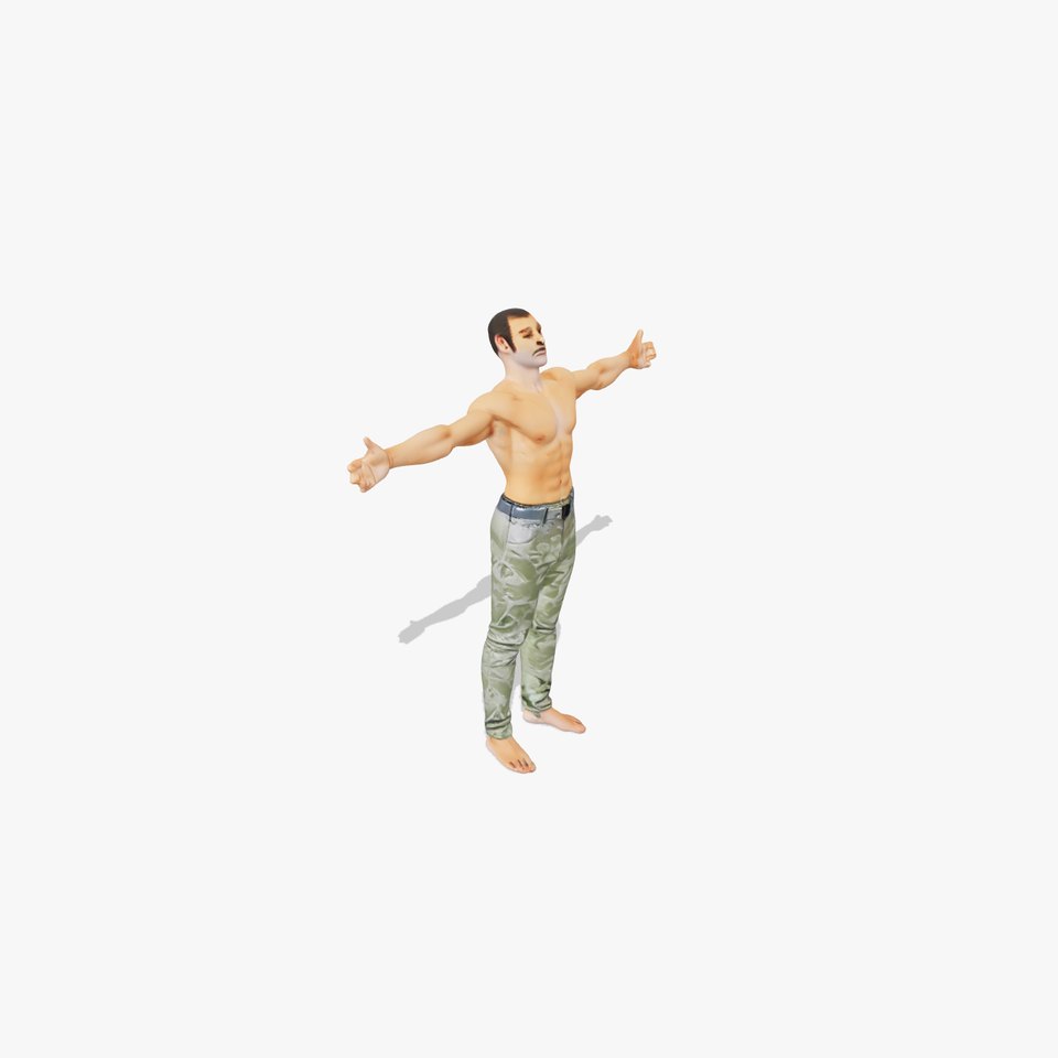 Camo Pants Human model pack