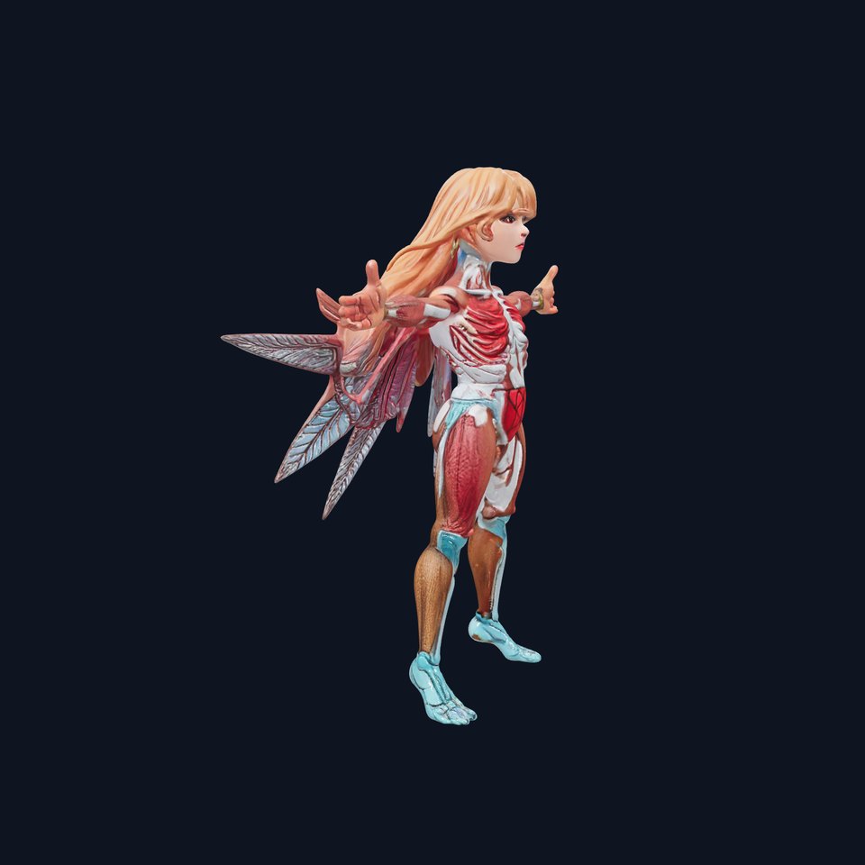 Winged Anatomical Fairy model pack