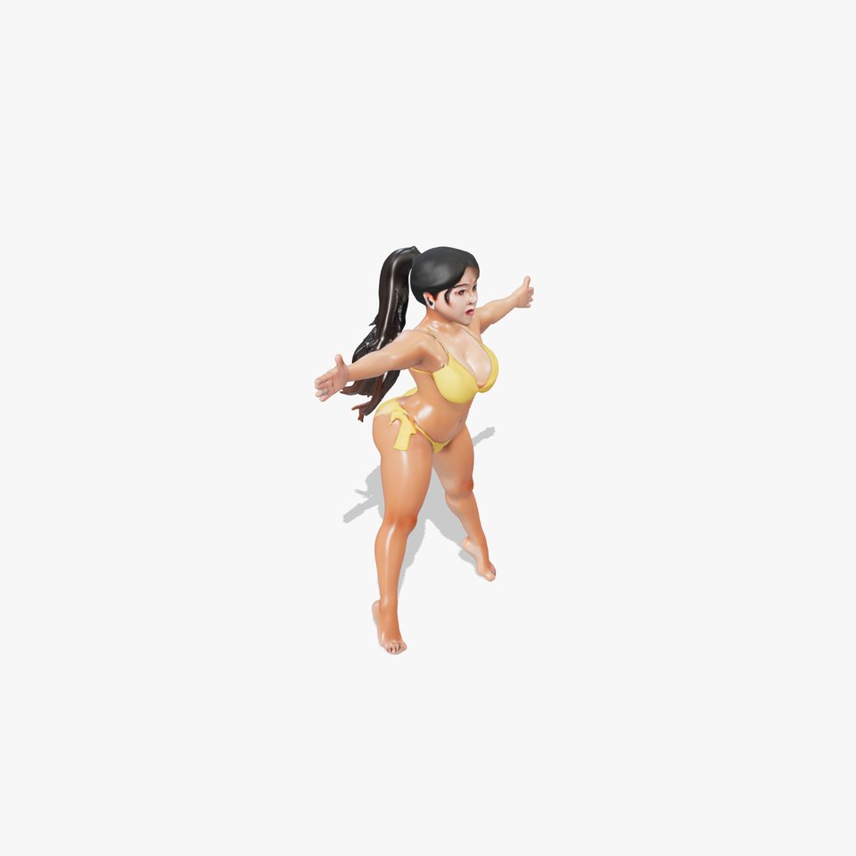 Sunny Yellow Bikini model pack
